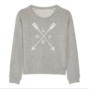 Hunger Games Capitol Couture by Trish Summerville "LOVE" Grey Sweatshirt